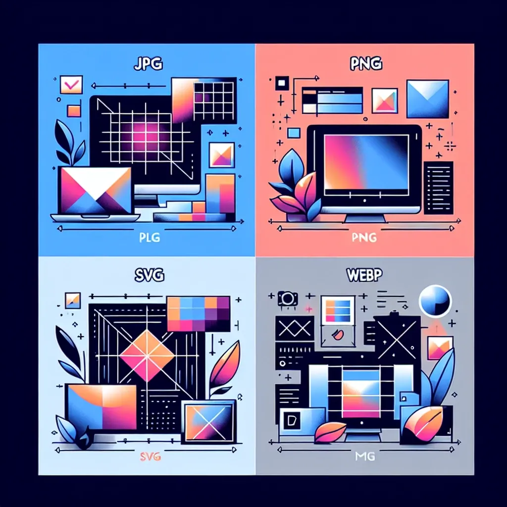 Diferencias entre formatos de imagen: JPG, PNG, SVG y WebP